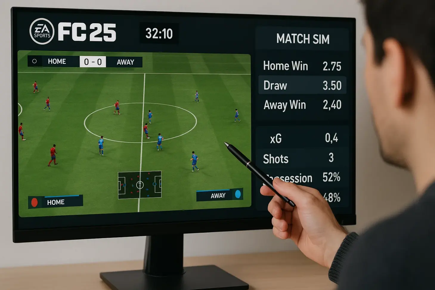 Секреты матч-симуляции в EA Sports FC 25: читаем ИИ и коэффициенты
